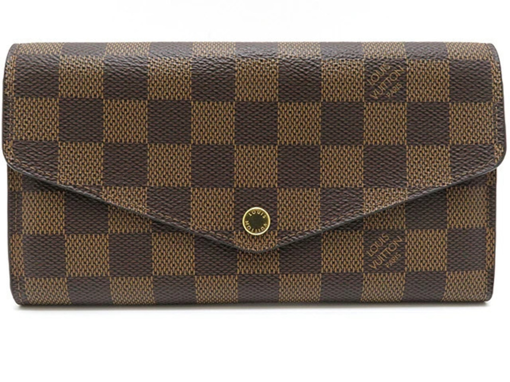 LOUIS VUITTON Long Wallet Portefeuille Sarah Damier Brown